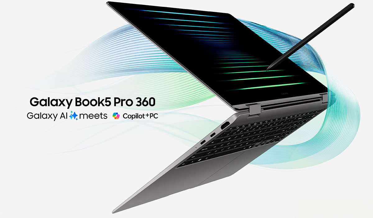 Samsung lanza el Galaxy Book5 Pro 360 con inteligencia artificial integrada y mejoras en rendimiento y sostenibilidad